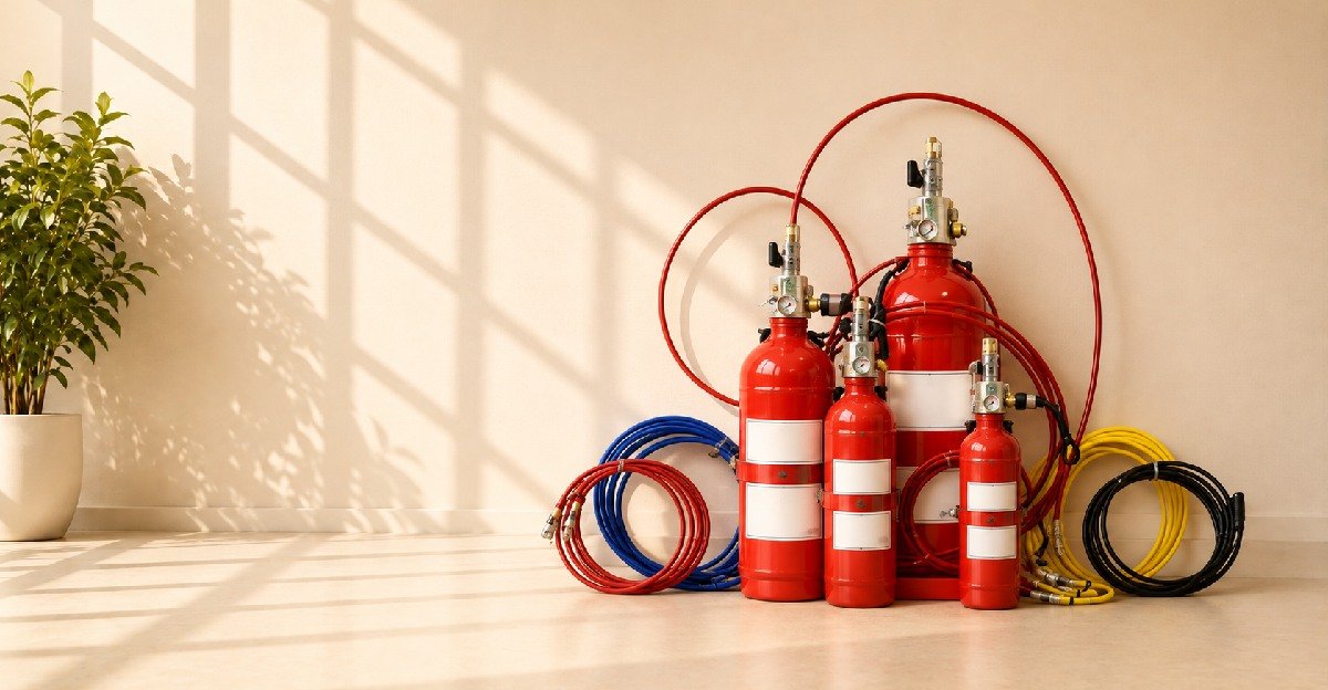 Linear Pneumatic Fire Detection and Suppression System